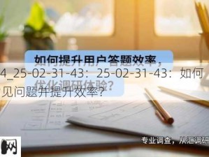 252294_25-02-31-43：25-02-31-43：如何解决常见问题并提升效率？